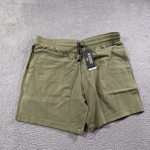 Rhone Bolinas Shorts Mens Large Green Sun Dyed Cotton Stretch